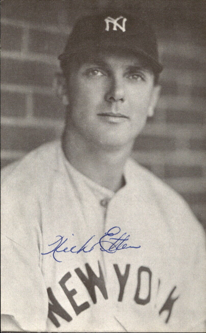 Nick Etten New York Yankees d. 1990 Signed/Auto 3x5 Photo 178216