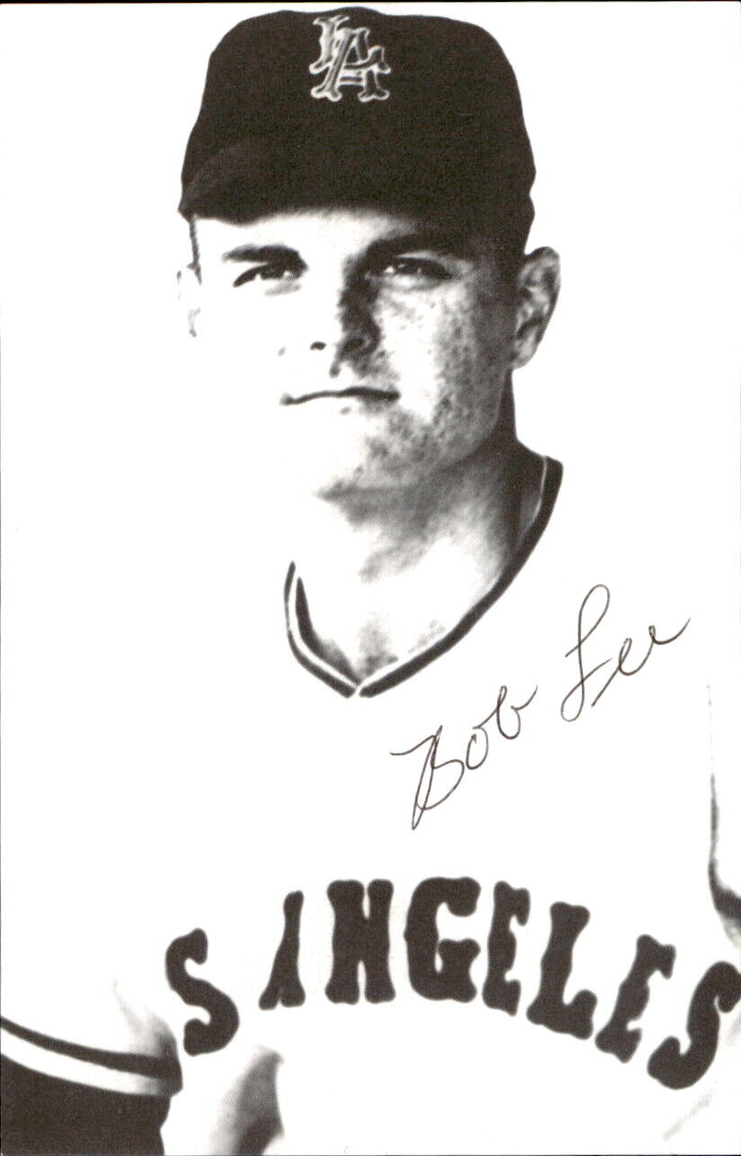 Bob Lee Los Angeles Angels Signed/Autographed 3x5 Photo 178547