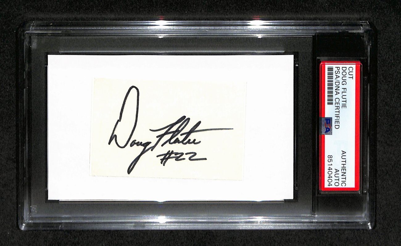Doug Flutie Autographed 3x5 Cut Card PSA/DNA 186547