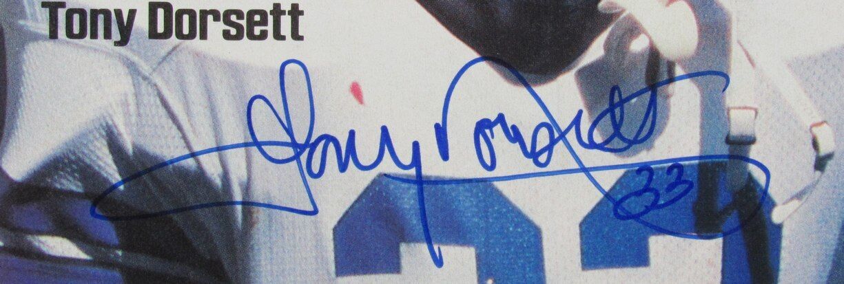 Tony Dorsett HOF Autographed 1985 Sports Illustrated Dallas Cowboys JSA