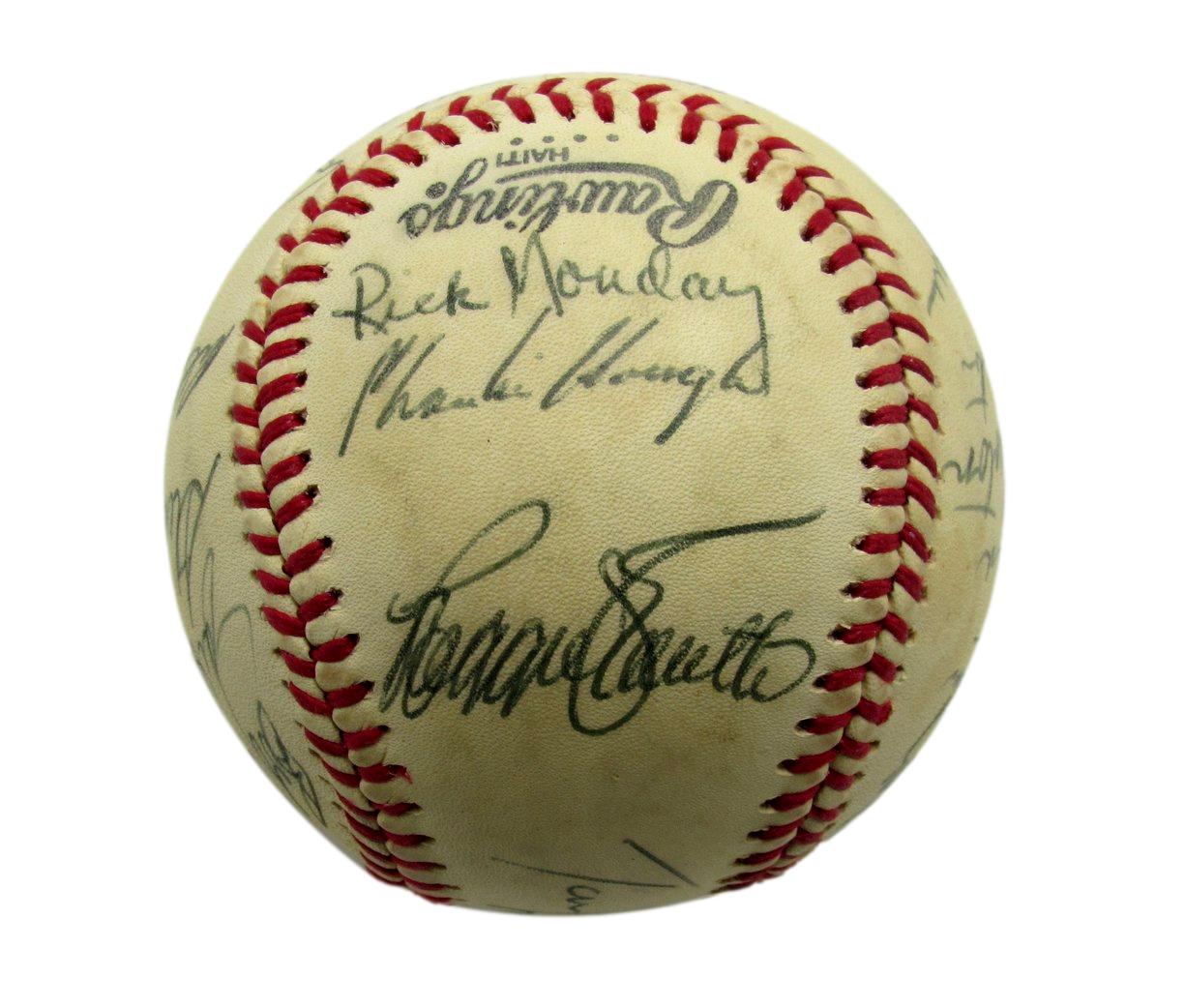 1979 Dodgers Team Signed by 18 ONL Baseball Sutton Lasorda HOF Garvey 190531