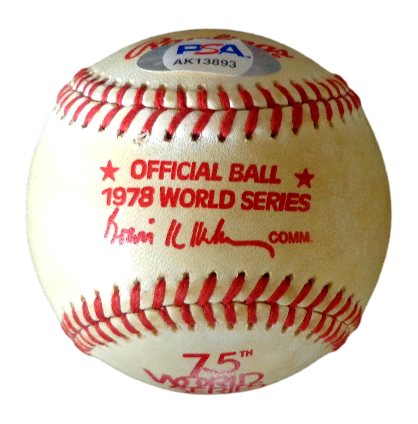 Steve Garvey Signed/Auto 1978 World Series Baseball LA Dodgers PSA/DNA 190051