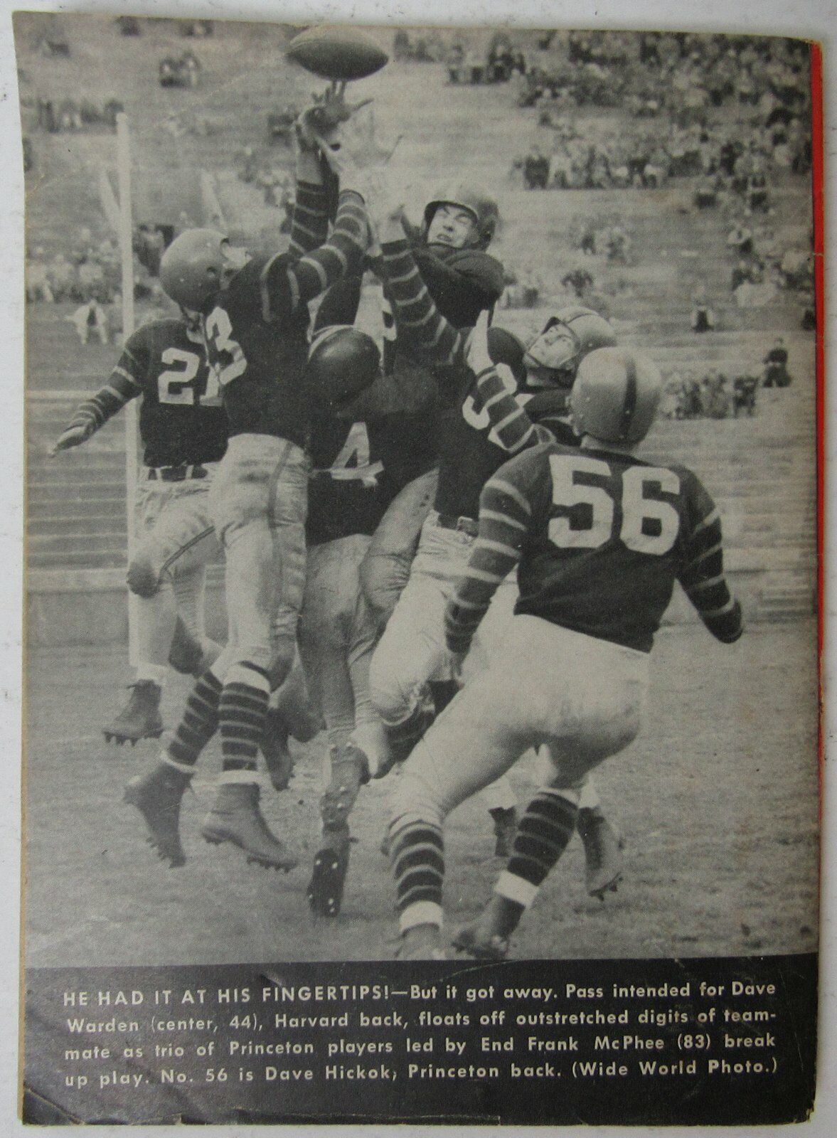 1951 Football Digest College & Pro Schedules, Scores Jim Thorpe on Pg. 57 144935
