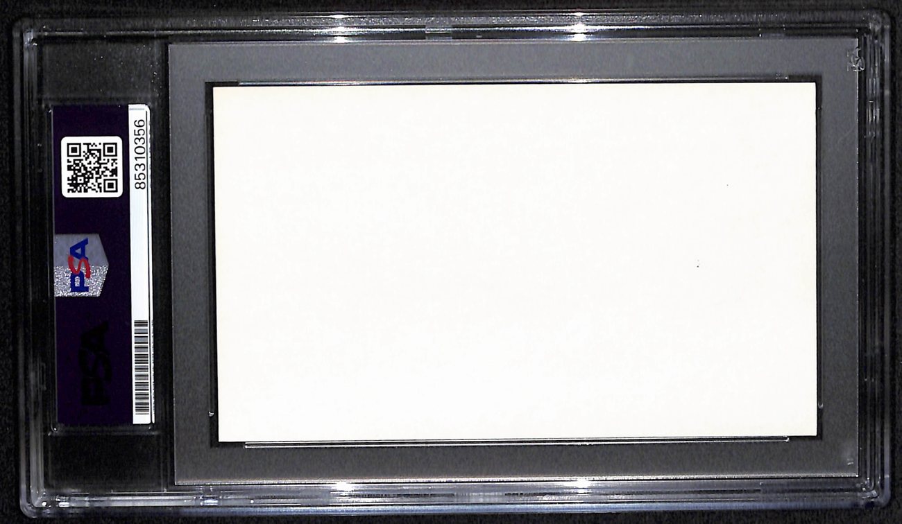 Doc Blanchard Signed/Auto 3x5 Index Card Heisman Winner Army PSA/DNA 190617