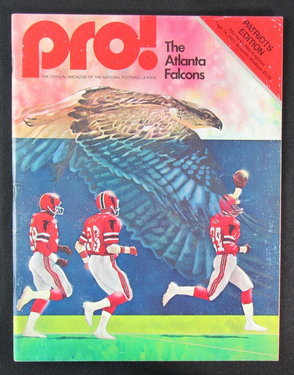1980 Pro! Atlanta Falcons vs. New England Patriots Program 09/14