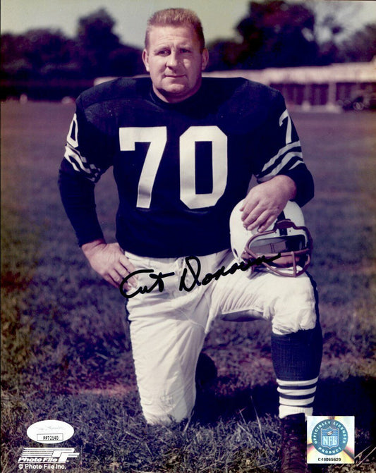 Art Donovan Baltimore Colts HOF Signed/Autographed  8x10 B/W Photo JSA 161529