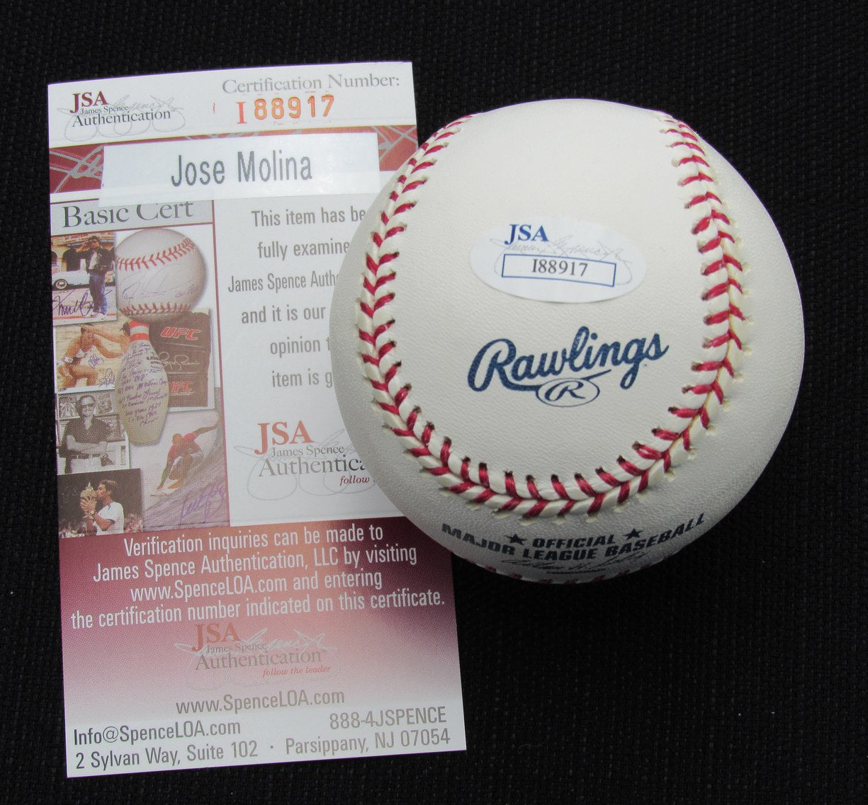 Jose Molina Signed/Auto Yankees 100th OML Baseball JSA 186764