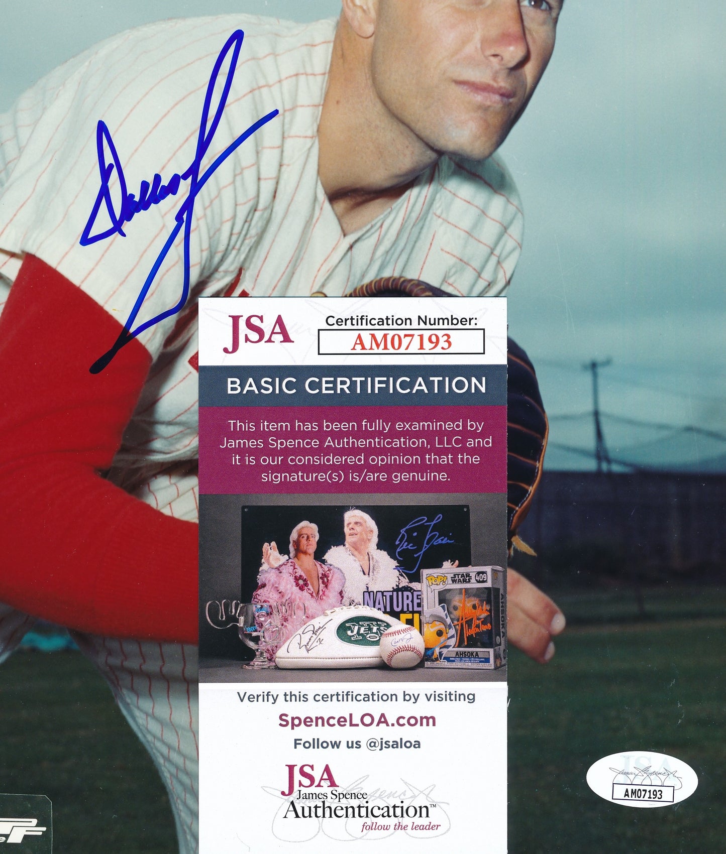 Dallas Green Signed 8x10 Photo Philadelphia Phillies JSA181908