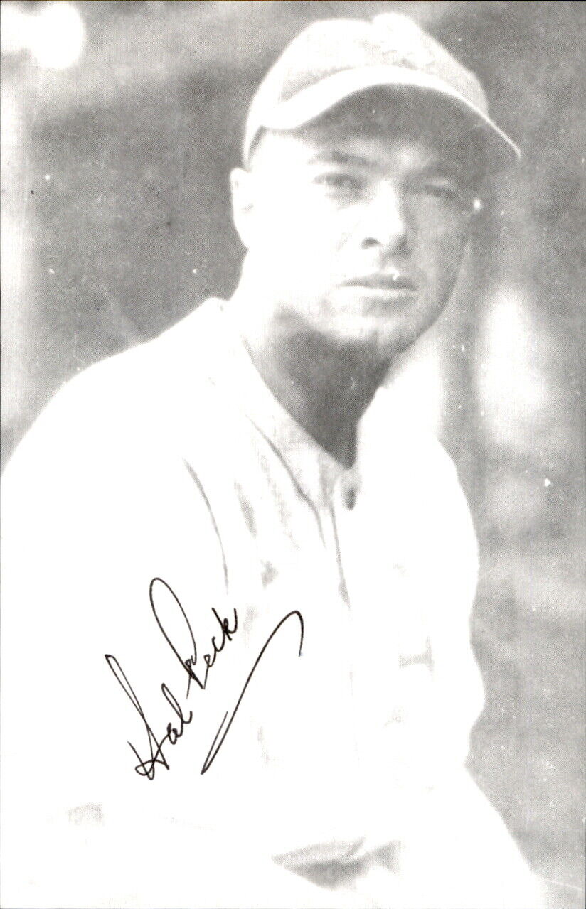 Hal Peck Athletics d. 1995 Signed/Autographed 3x5 Photo 178703