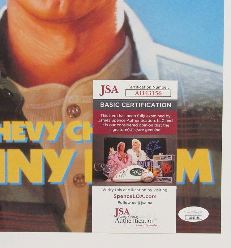 Chevy Chase Autographed 11x17 Movie Poster "Funny Farm" JSA