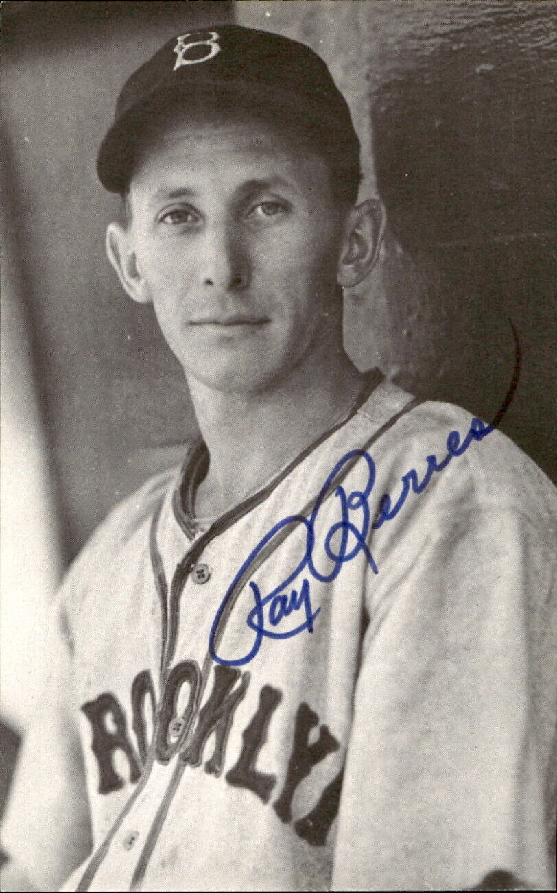 Ray Berris Dodgers d. 2007 Signed/Autographed 3x5 Photo 177957