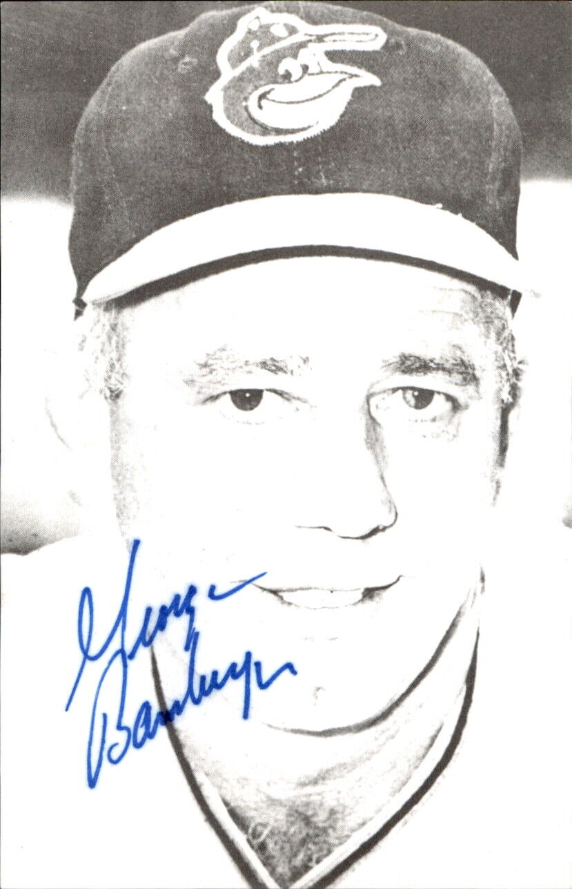 George Bamberger d. 2004 Signed/Auto 3x5 Photo 177933
