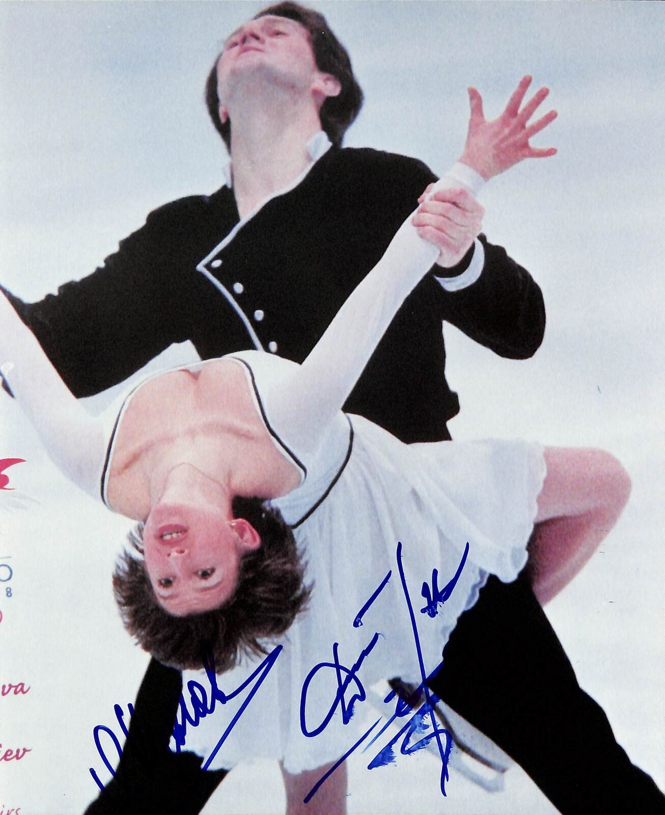 Kazakova and Dmitriev 1998 Olympic Gold Medalists Signed 8x10 Photo 180439