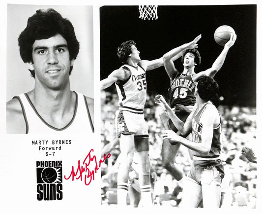 Marty Byrnes Suns Vintage Team Issued Signed/Auto 8x10 Photo 189089