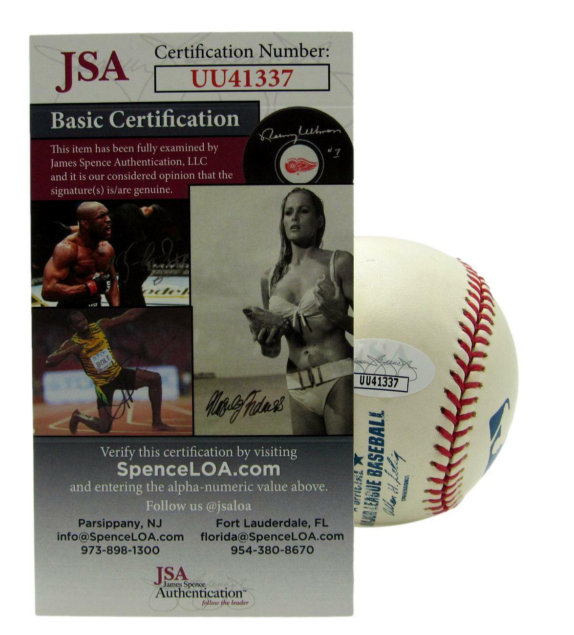 Rollie Fingers HOF Oakland A's Signed/Inscr Rawlings OML Baseball JSA 165330