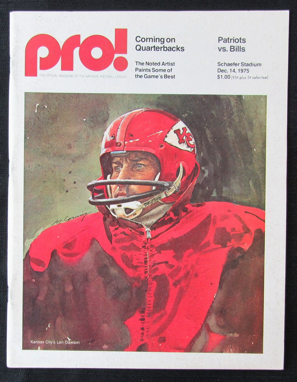 New England Patriots 1975 Pro! Magazine 12/14 vs. Bills Game Program 181368