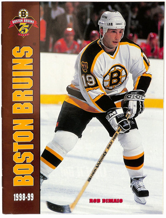 November 12 1998  Boston Bruins vs Washington Capitals Game Program 182014