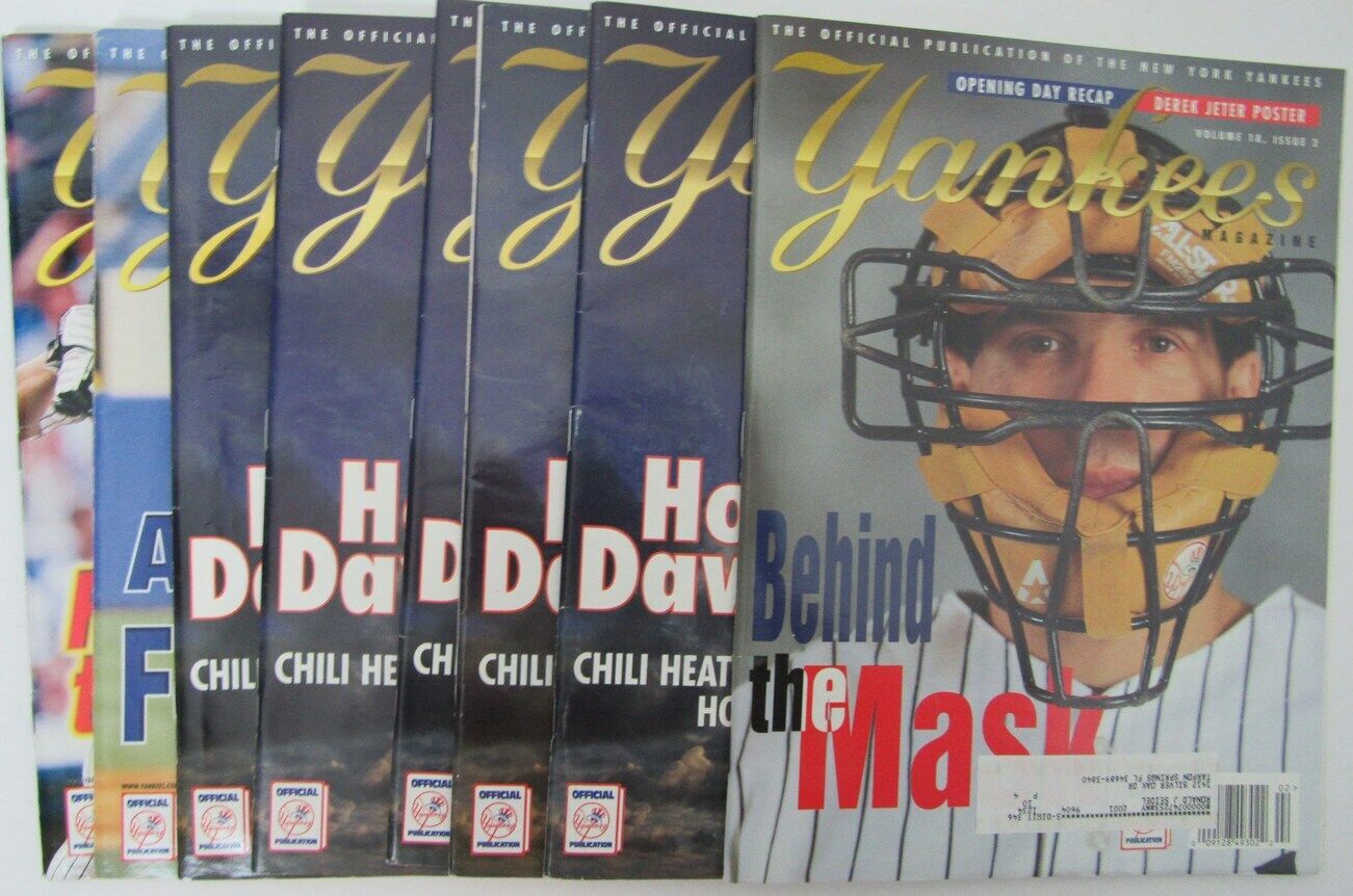Lot of 8 1998 New York Yankees Magazines Joe Girardi 153184