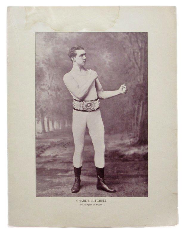 Charlie Mitchell Boxer 1895 Boxing Gladiators 11x15 Supplement Poster.
