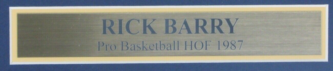 Rick Barry Golden State Warriors Signed 8x10 Framed Photo BAS 152780