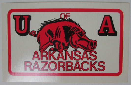 University of Arkansas Razorbacks College Football Postcard 148861