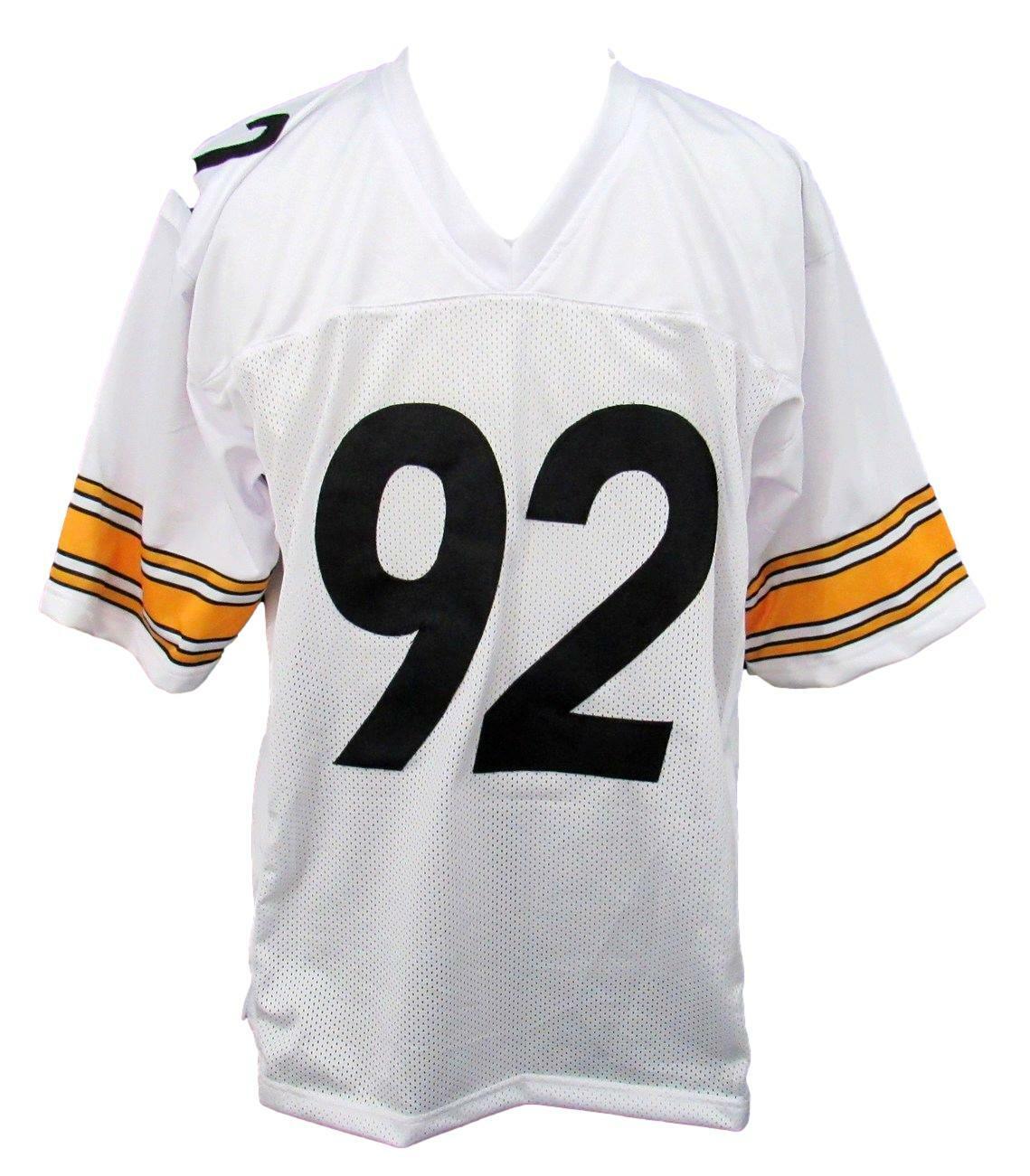 James Harrison Signed/Auto Steelers Custom White Football Jersey JSA 163159