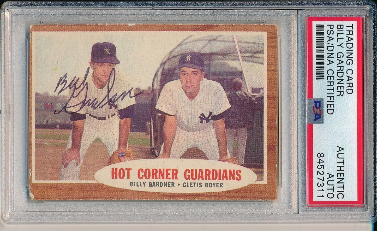 Billy Garner Yankees Signed/Autographed 1962 TOPPS Card #163 PSA/DNA 166503
