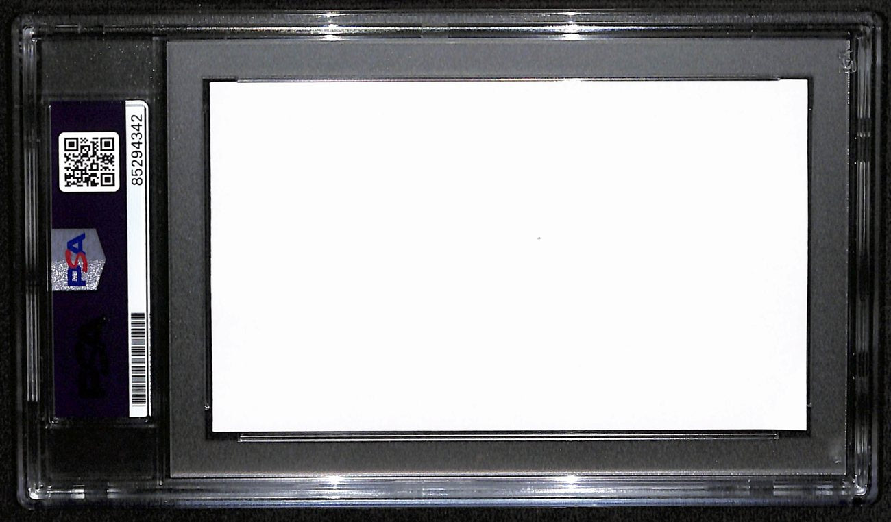 Henry Jordan HOF Signed/Auto Cut on 3x5 Card Green Bay Packers PSA/DNA 190609
