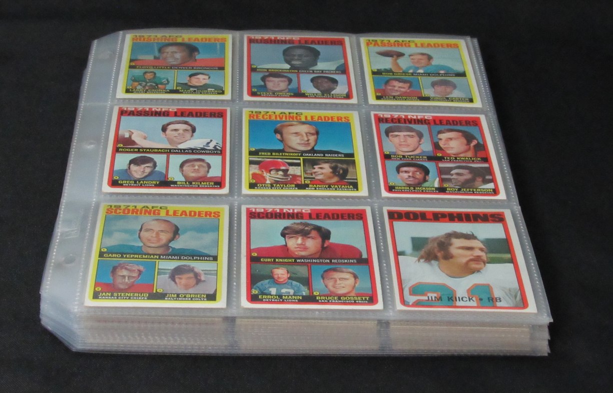 1972 TOPPS Football Complete Card Set (263) Namath, Unitas, Staubach 186151