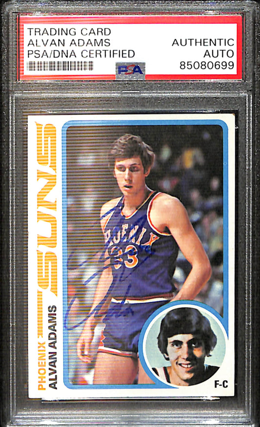 Alvan Adams Signed/Auto 1978 Topps Card #77 Phoenix Suns PSA/DNA 185409