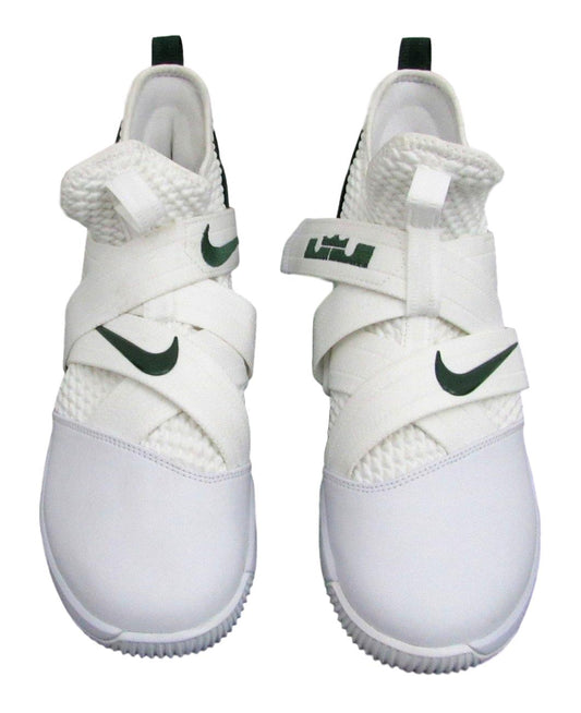 Men's Nike Lebron XII White Green Basketball Shoes AT3872-117 147342