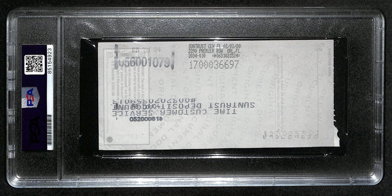 Johnny Unitas HOF Signed/Auto 2000 Bank Check Colts PSA/DNA GEM MT 10 192622