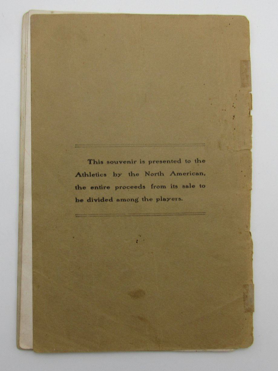 Vintage 1905 Philadelphia Athletics A's Yearbook Mack Plank Waddell HOF 191998