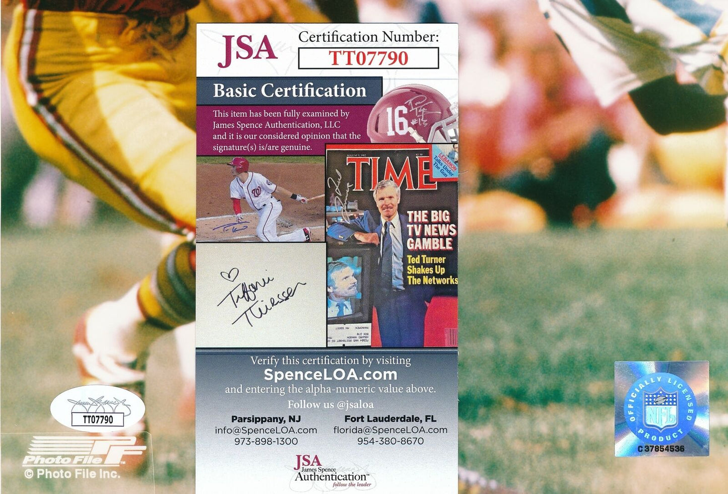 Ken Houston HOF Washington Redskins Signed/Inscribed 8x10 Photo JSA 164598