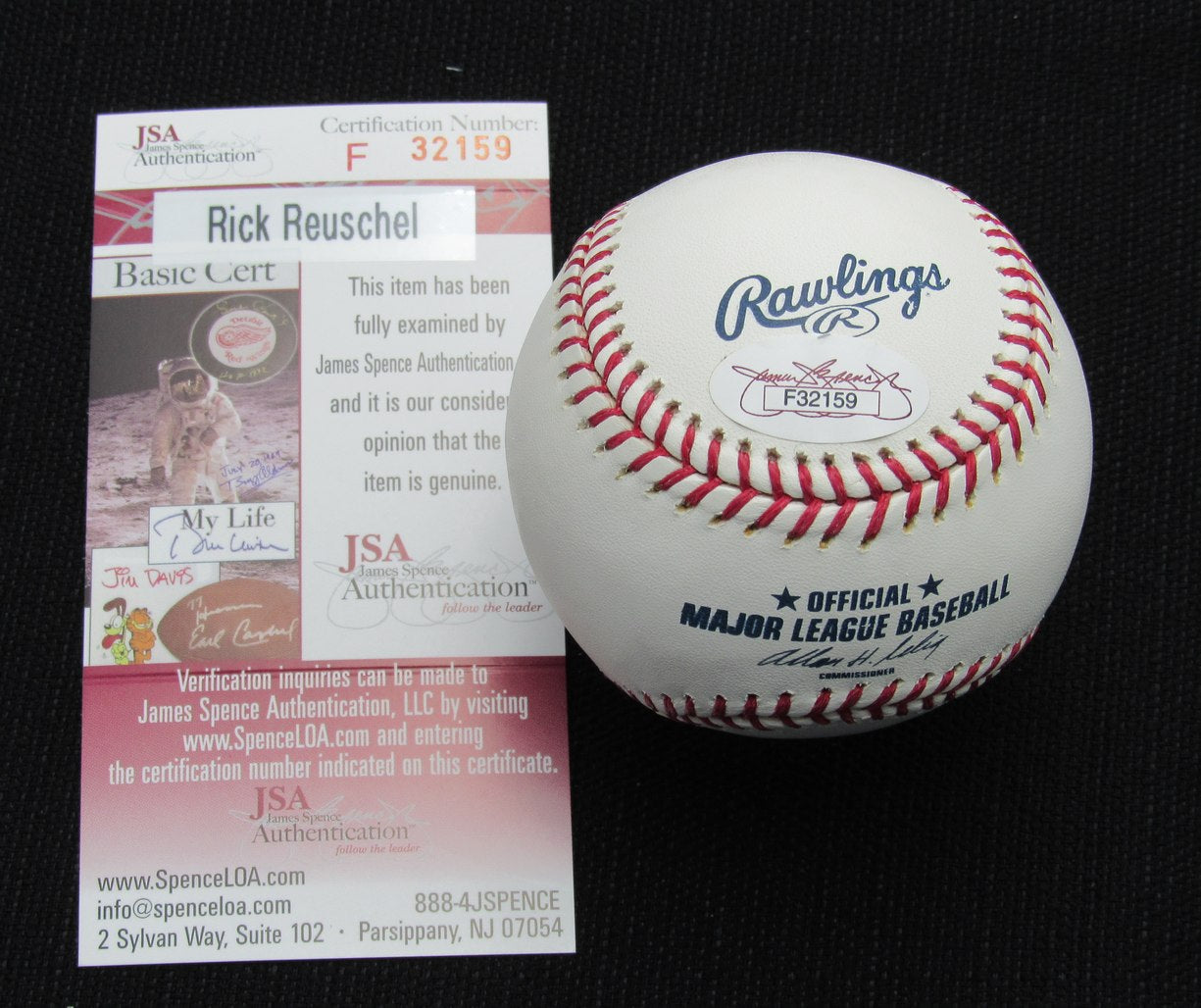 Rick Reuschel Signed/Auto Yankees 100th OML Baseball JSA 186845