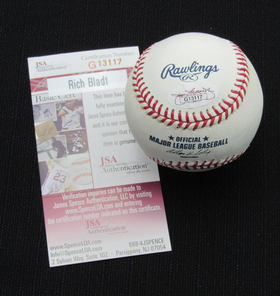 Rich Bladt Signed/Auto Yankees 100th OML Baseball JSA 186701