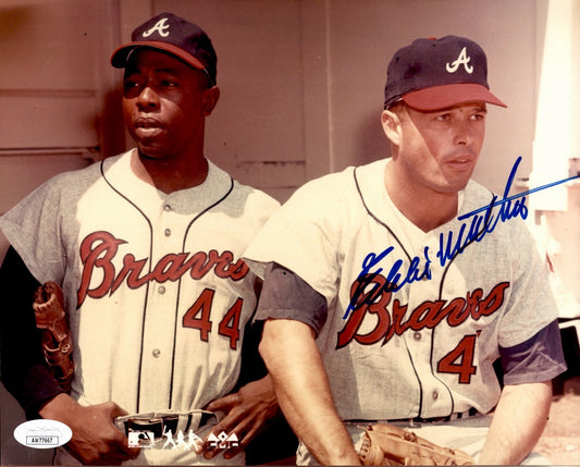 Eddie Mathews HOF Signed/Autographed 8x10 Photo Atlanta Braves JSA 191324