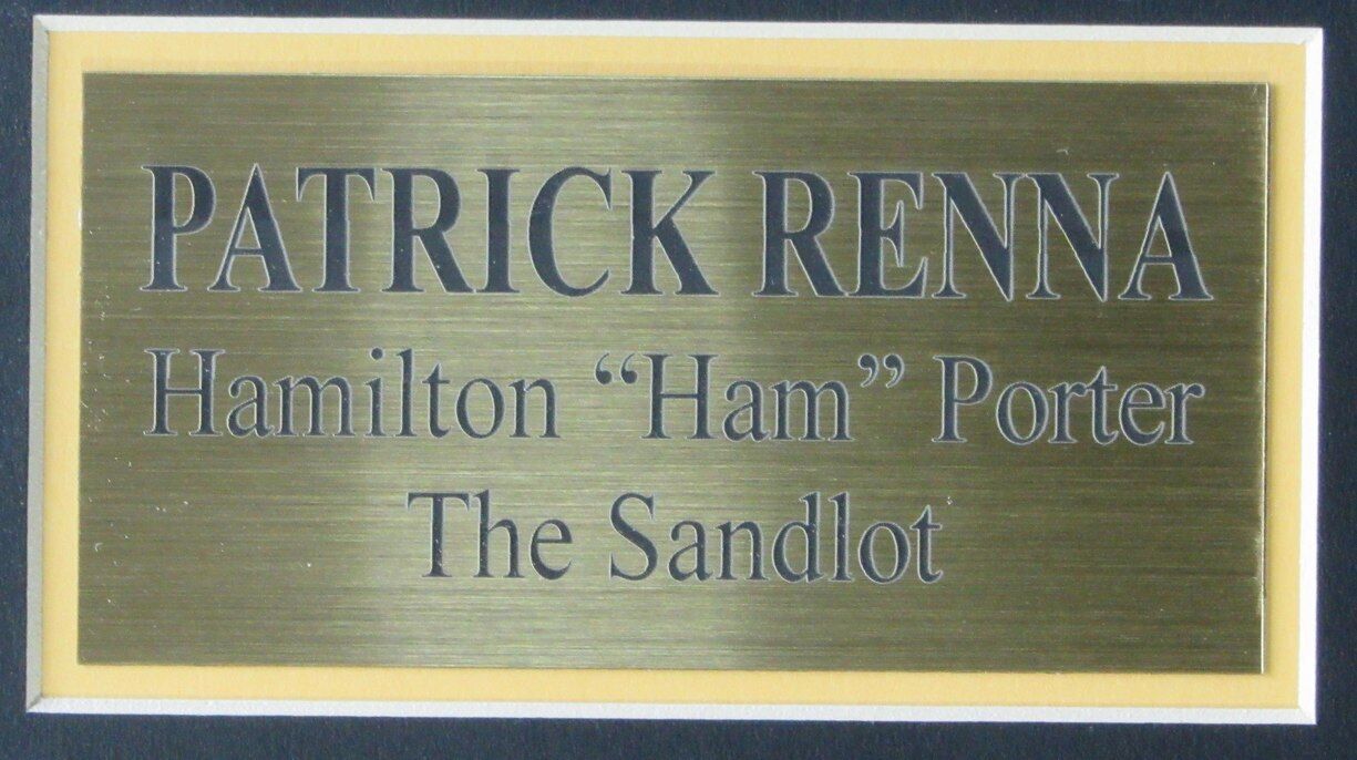 Patrick Renna "Sandlot" Signed Killin Me Smalls Jersey Framed Beckett 165232