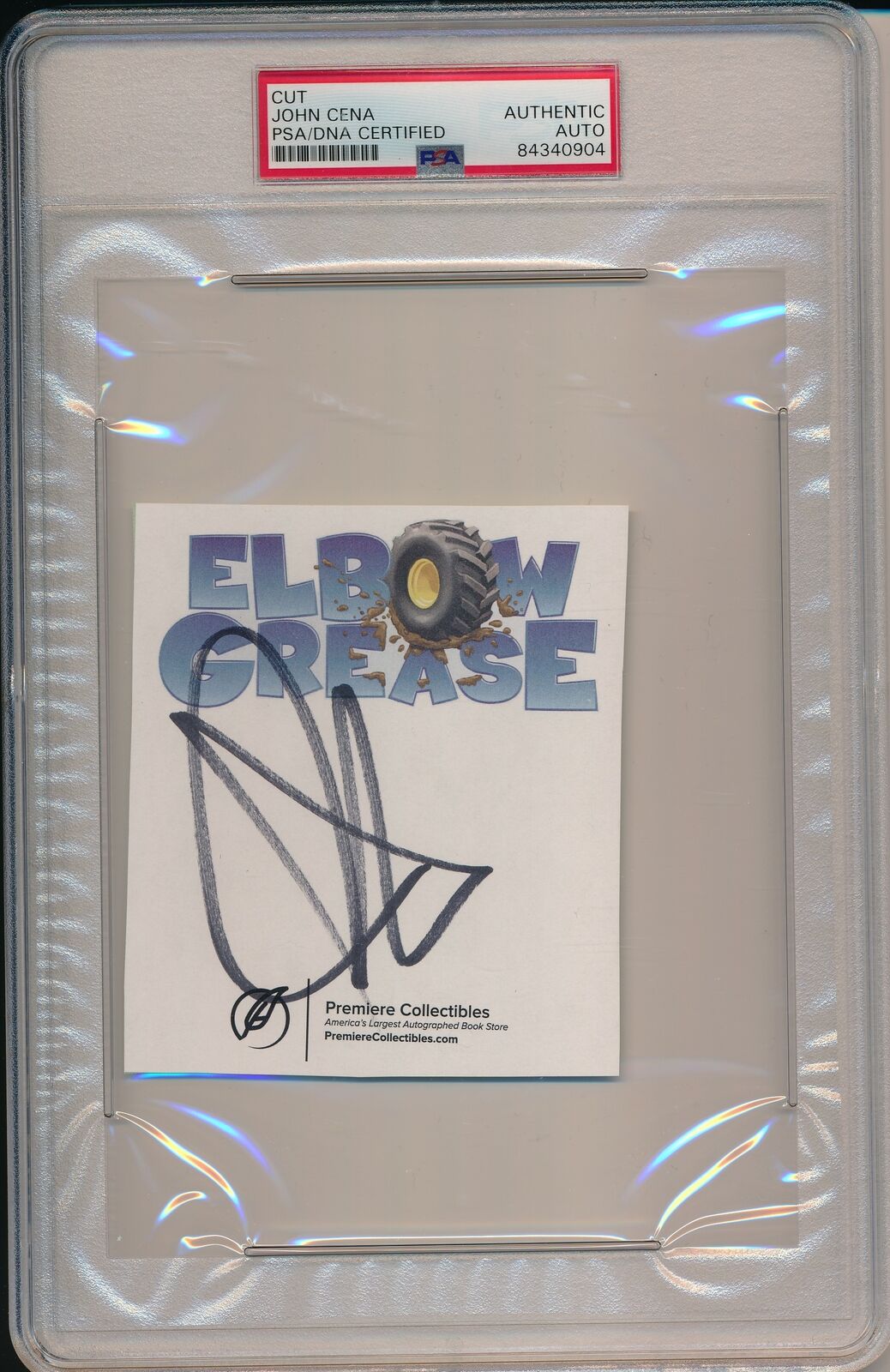 John Cena Signed/Autographed WWE 3.5x4 Cut Card PSA/DNA 165927