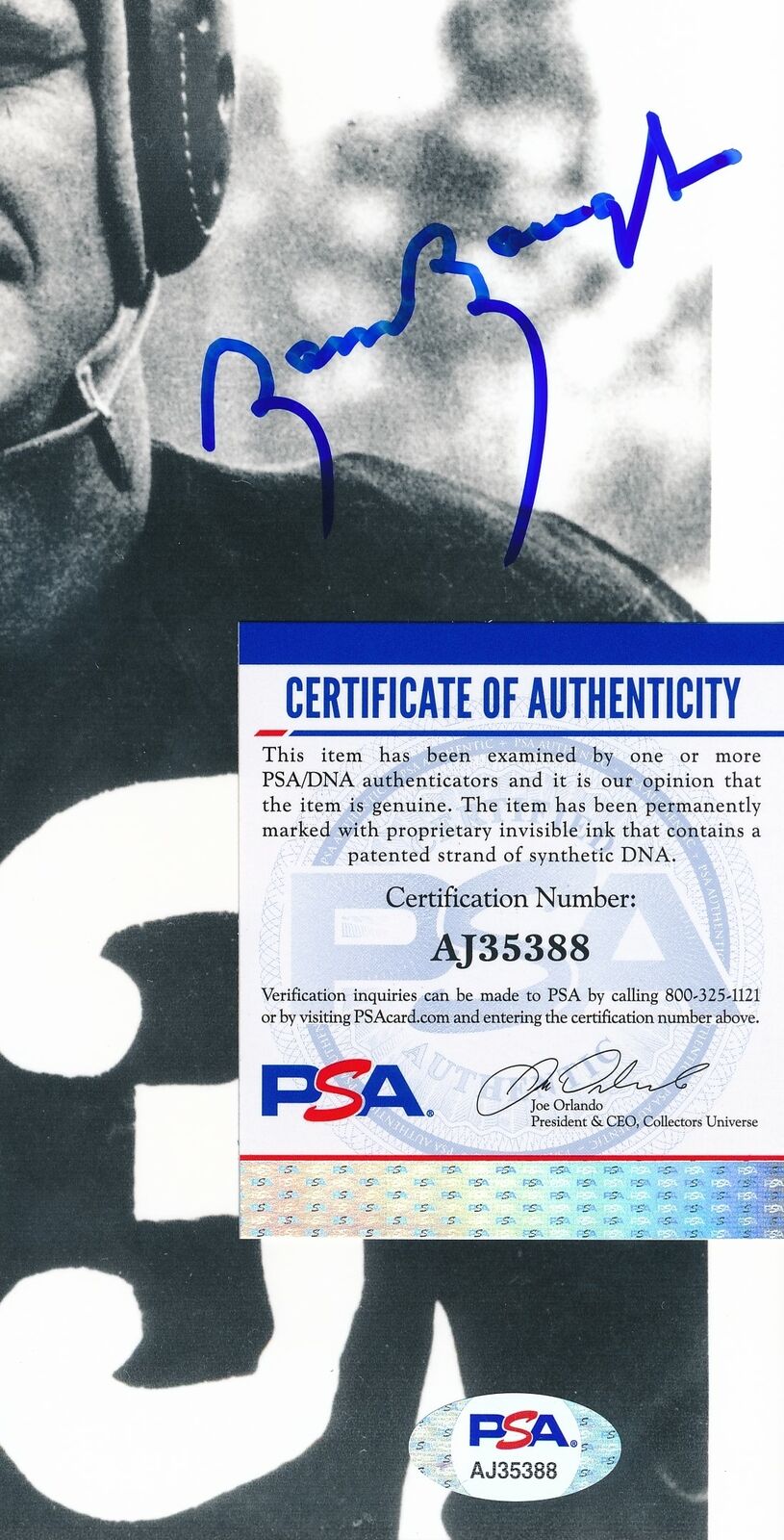 Sammy Baugh HOF Washington Redskins Signed/Auto 8x10 B/W Photo PSA/DNA 163438