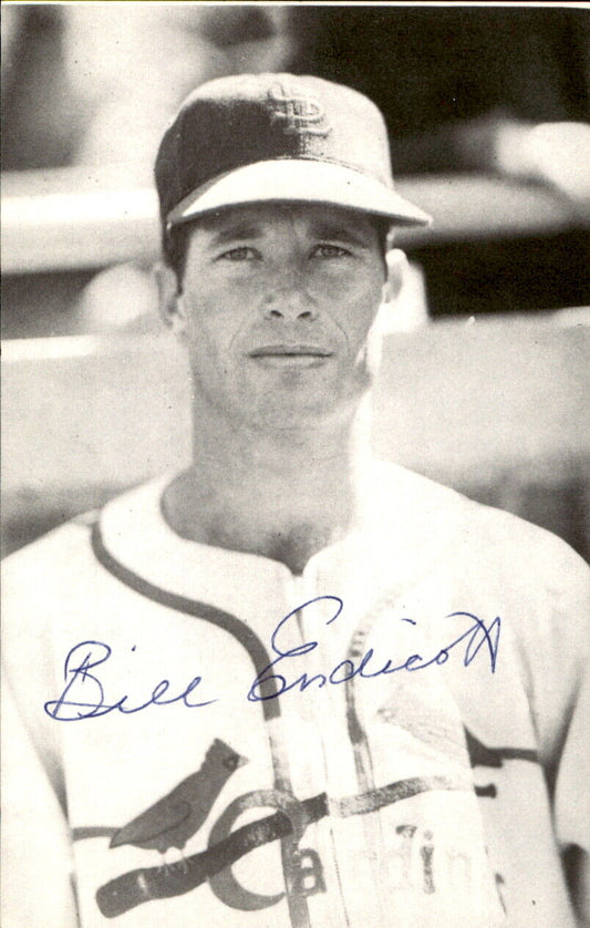 Bill Endicott St. Louis Cardinals Signed/Autographed 3x5  Photo 178206