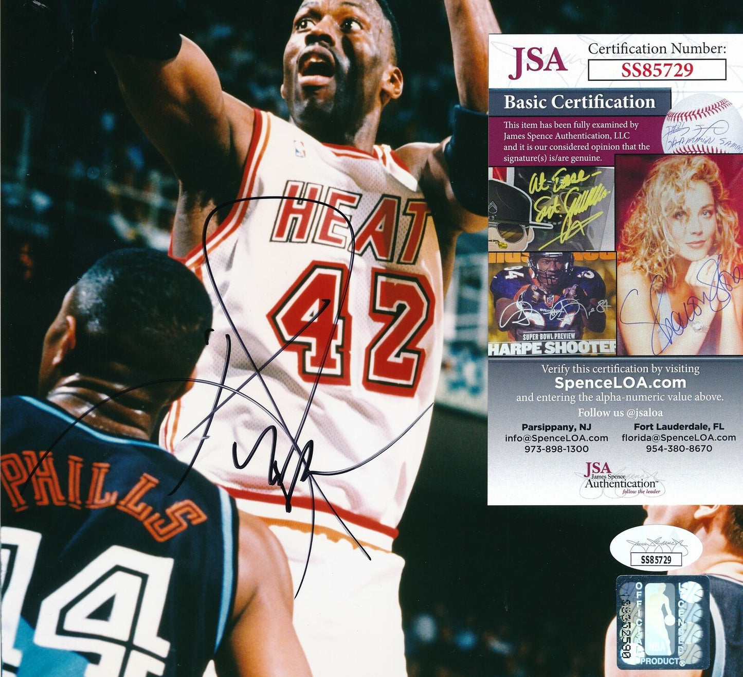 Kevin Willis Miami Heat Signed/Autographed 8x10 Photo JSA 165438