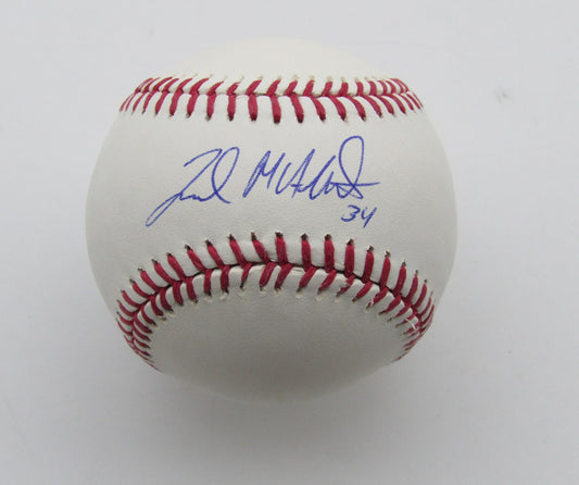 Zach McAllister Autographed OML Baseball Cleveland Indians 180076