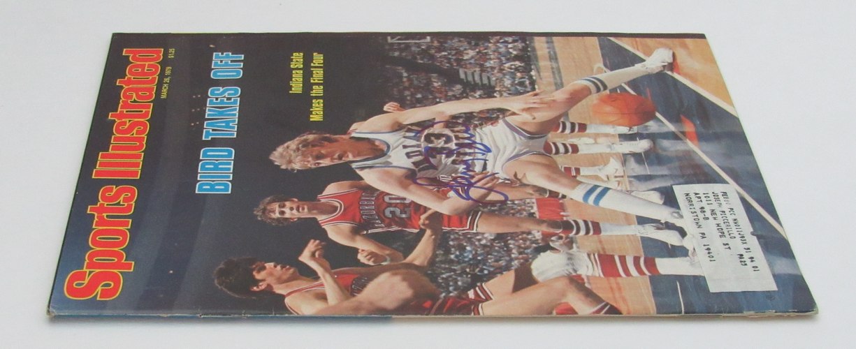 Larry Bird Signed 1979 Sports Illustrated Magazine JSA Witness 189241
