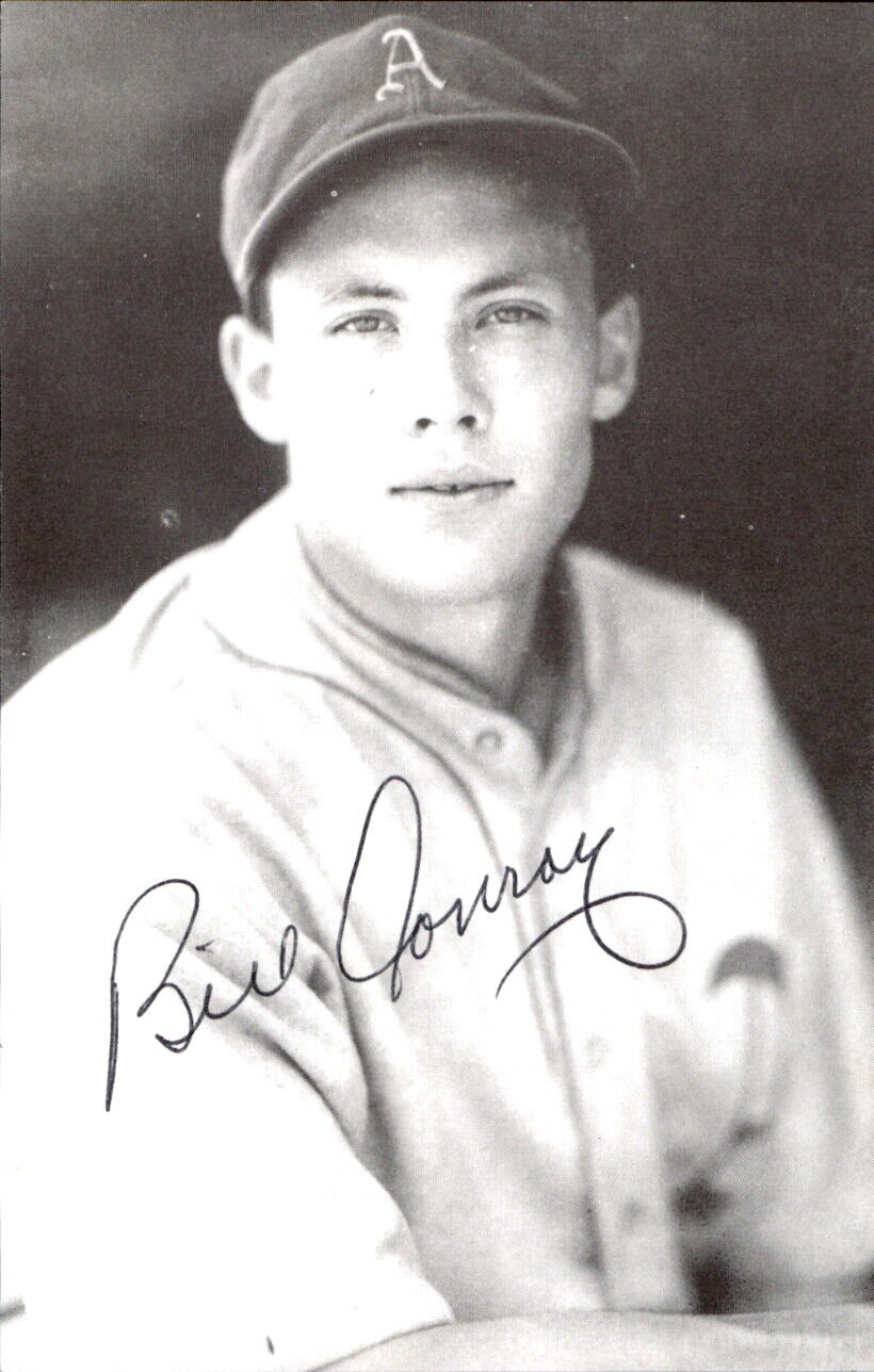 Bill Conroy Athletics d. 1997 Signed/Auto 3x5 Photo 178144