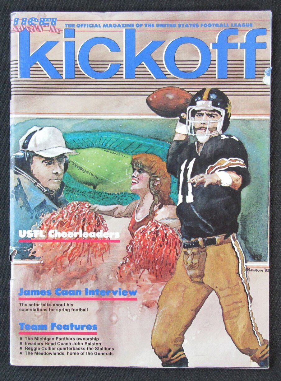 1983 USFL Kickoff Boston Breakers vs. Oakland Invaders Program