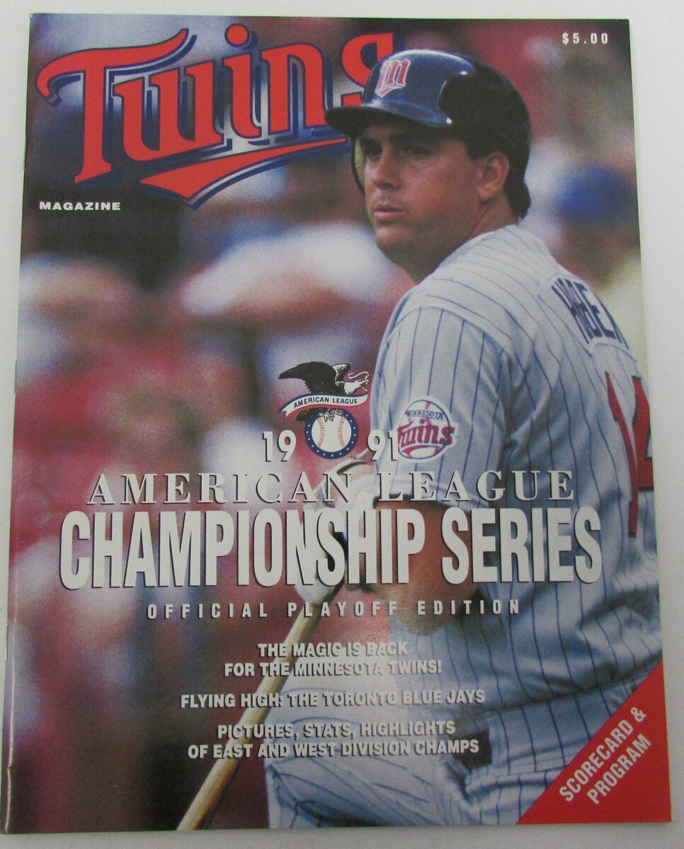 1991 ALCS Toronto Blue Jays vs. Minnesota Twins Kent Hrbek Cover 141484