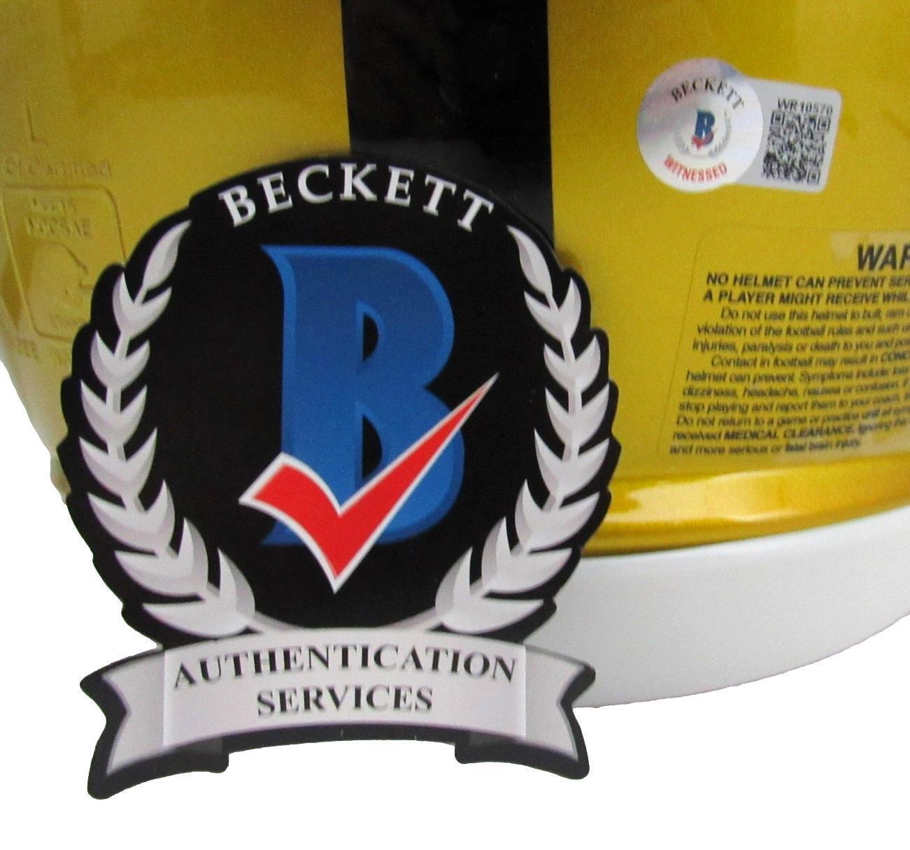 Franco Harris Signed Steelers Full Size Flash Authentic Helmet Beckett 165184