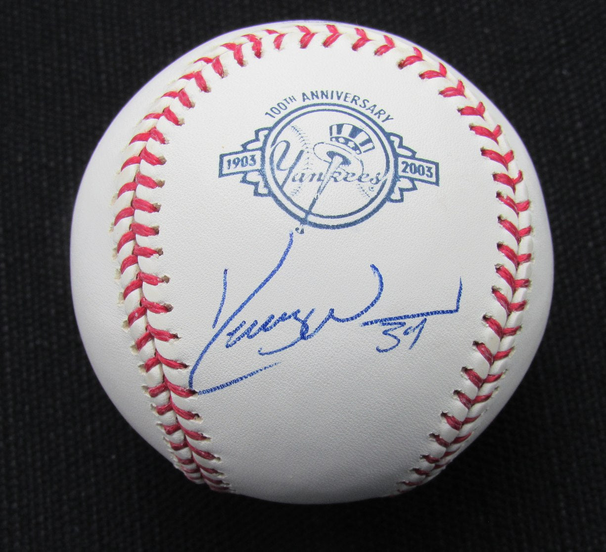 Kerry Wood Signed/Auto Yankees 100th OML Baseball JSA 186925