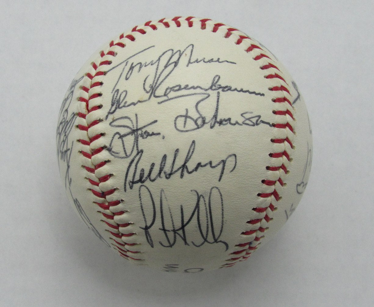 1974 White Sox Team signed by 22 Baseball Santo (HOF) Tanner Allen Wood 184934